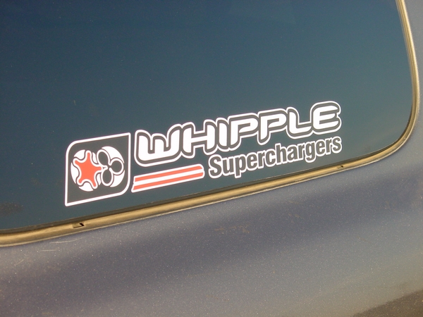Die-Cut Decal (16" Long) Whipple Supercharger sticker